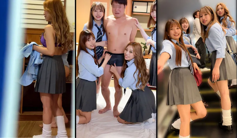 deaa026:りお＆ひなた＆かりん＆ゆい/ギャルJK四人組と修学旅行中にハーレムH